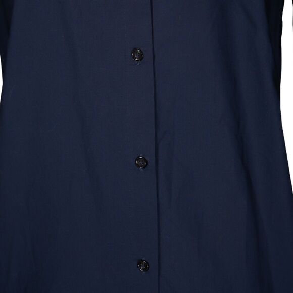 Free People Women's Shirt Blue Button Puff Sleeve Boho Peasant Blouse Top Size M - Picture 10 of 10